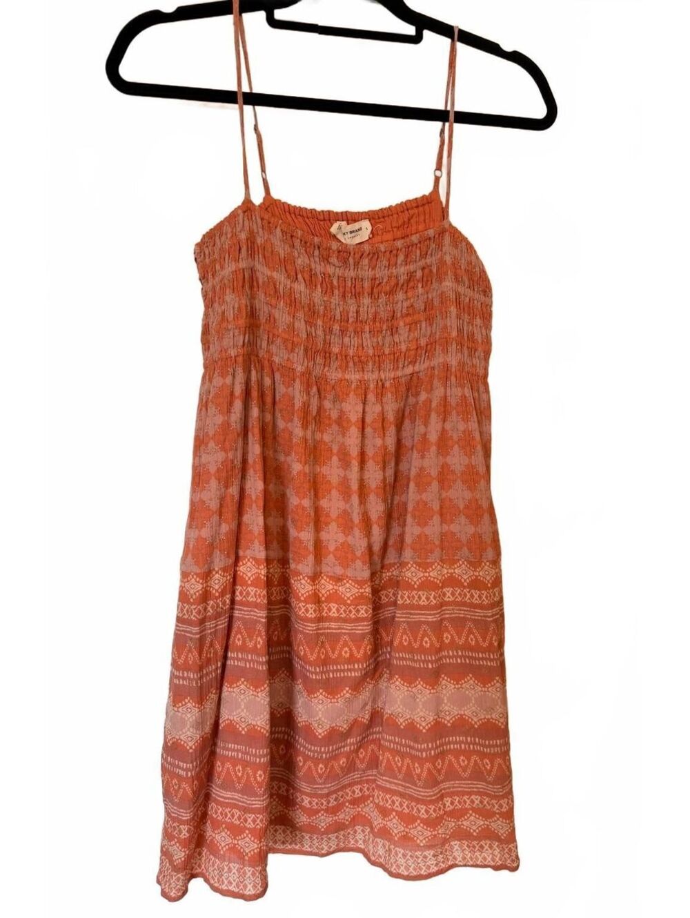 Lucky Brand - Printed Smocked Mini Dress - Ash Rose Multi, Cottagecore; Small